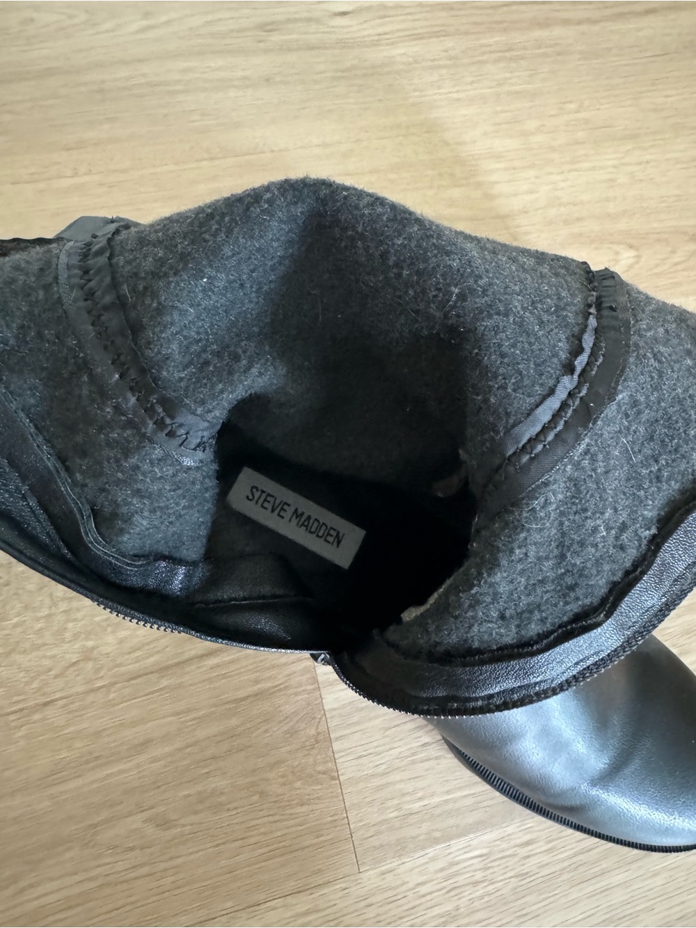 Steve Madden Black Tall Boots - Picture 5 of 6